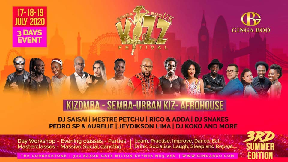 Ginga Boo Kizz Festival 2021 Kizomba World Kizomba Festivals Calendar Artists Dancers Dj S